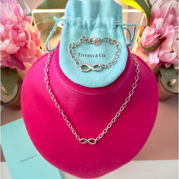 Tiffany & Co. Jewelry - Tiffany & Co. Infinity / Eternity Necklace and Bracelet Set 🍀 LUCKY